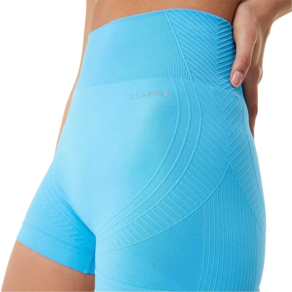 USA Womens/Ladies Nylon Shorts / Aqua